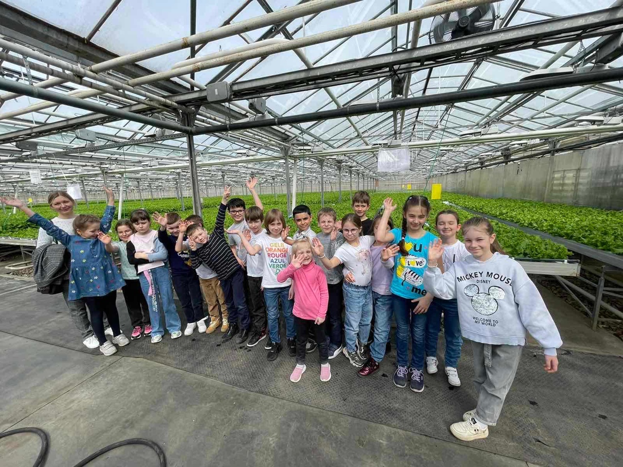Ребята 2Б класса посетили АО «Тепличный» — крупнейшее в Поволжье предприятие по выращиванию в закрытом грунте зелёных культур